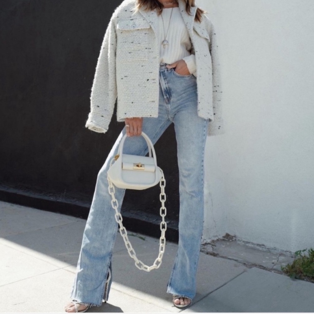 Zara High Rise Light Blue Jeans